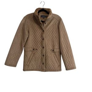 Liz Claiborne Fleece Lined Brown Coat Size Small